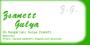 zsanett gulya business card